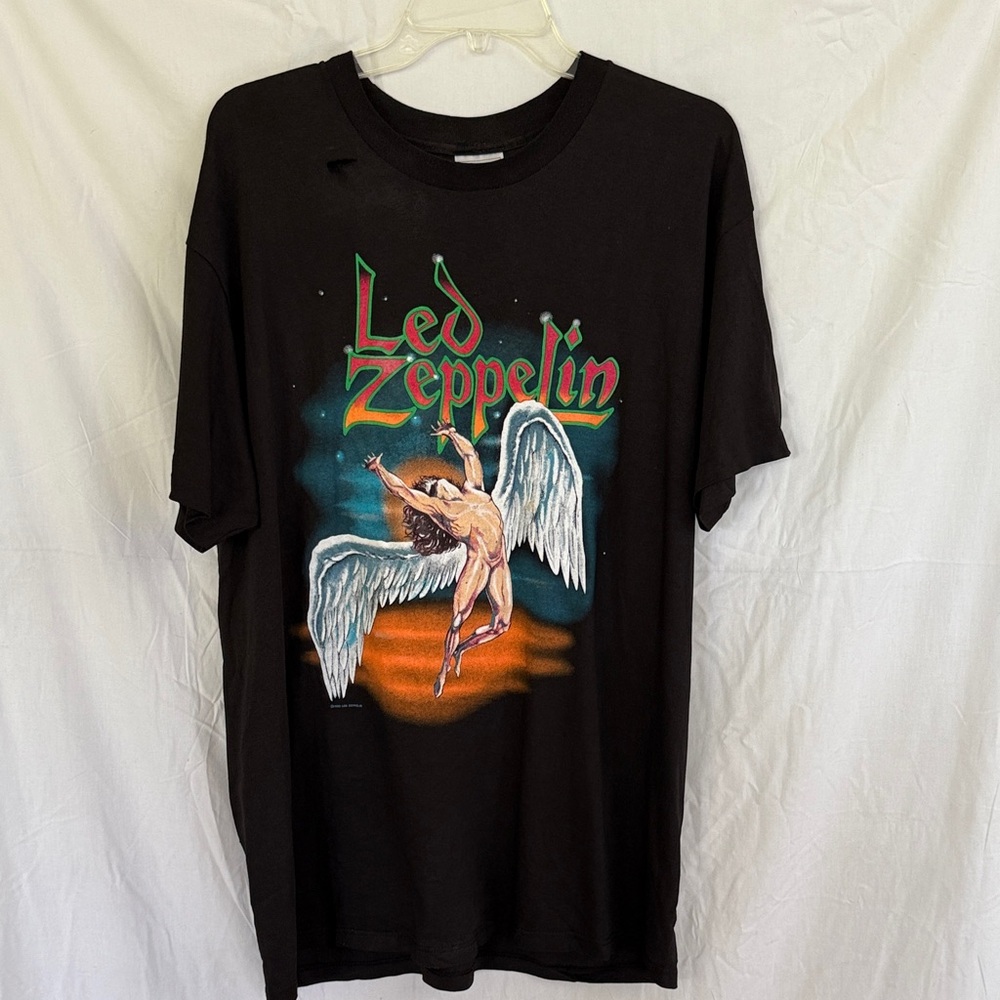 Vintage 1990 Led Zeppelin Band T Shirt Men Size XL